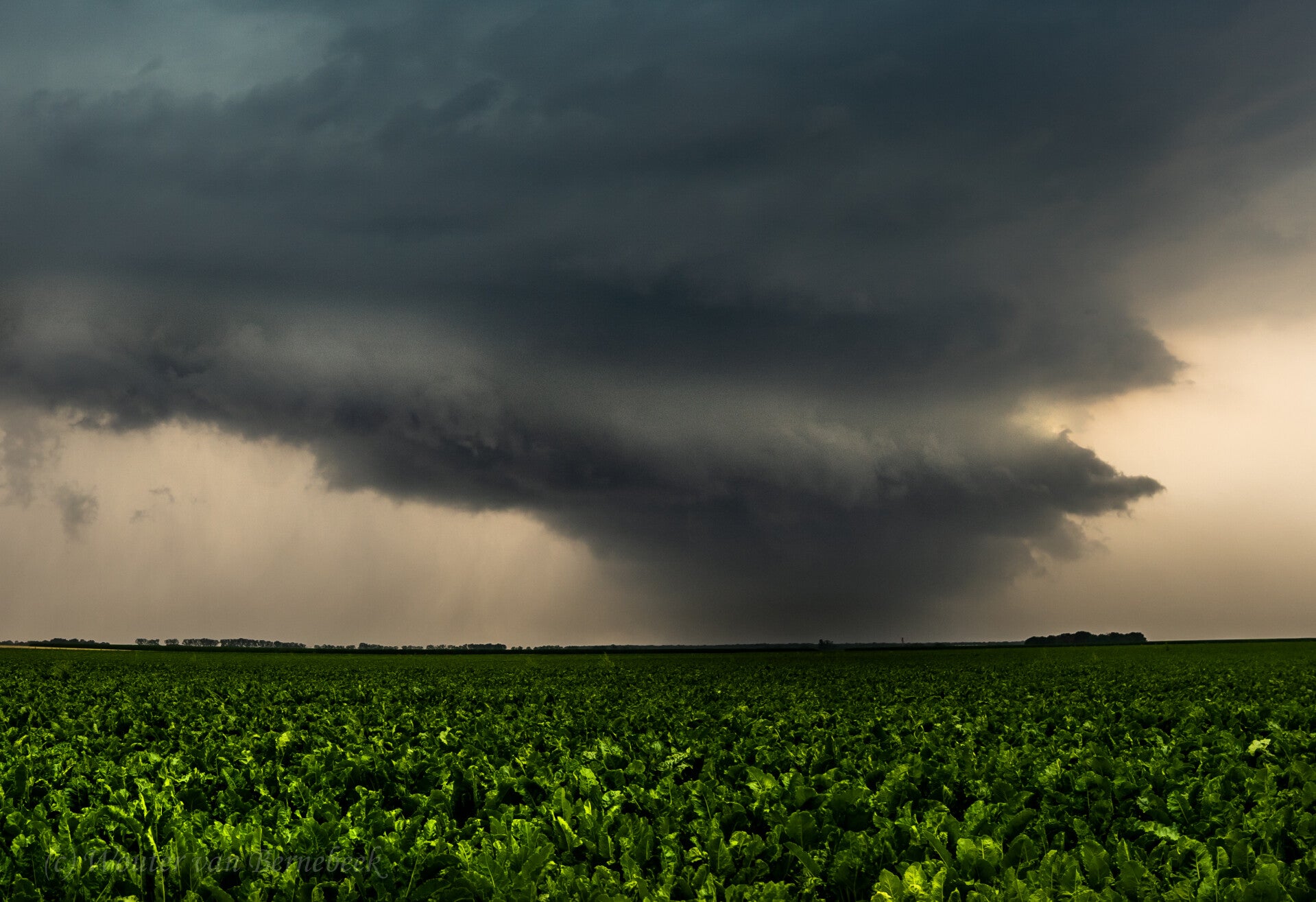 Onze supercell bij Kerpen, west van Keulen (D), 30 juni rond 17.55 uur