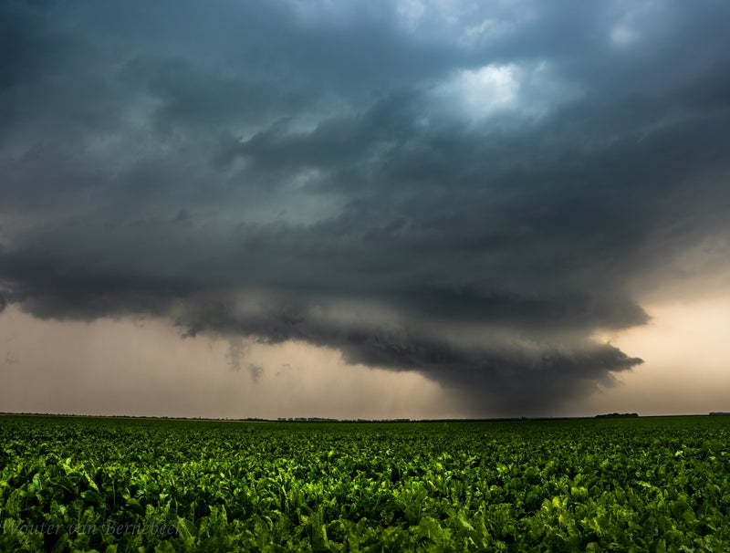 Onze supercell bij Kerpen, west van Keulen (D), 30 juni rond 17.55 uur