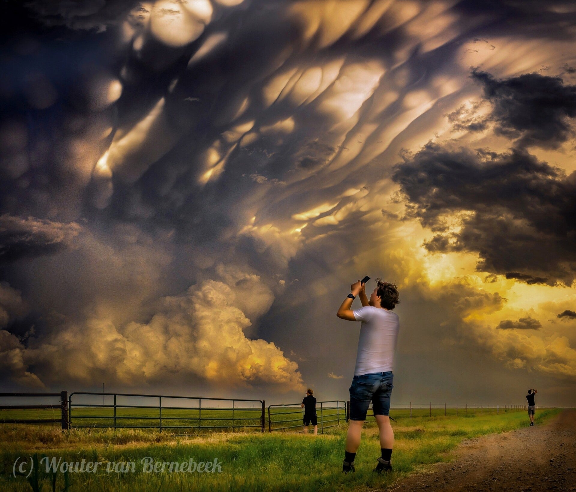 Mamamtus boven Oklahoma bij zonsondergang, 30 april 2024