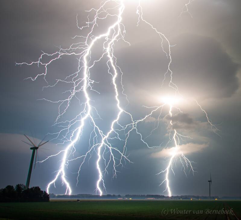 Zwaar onweer Flevoland, 2 juli 2015
