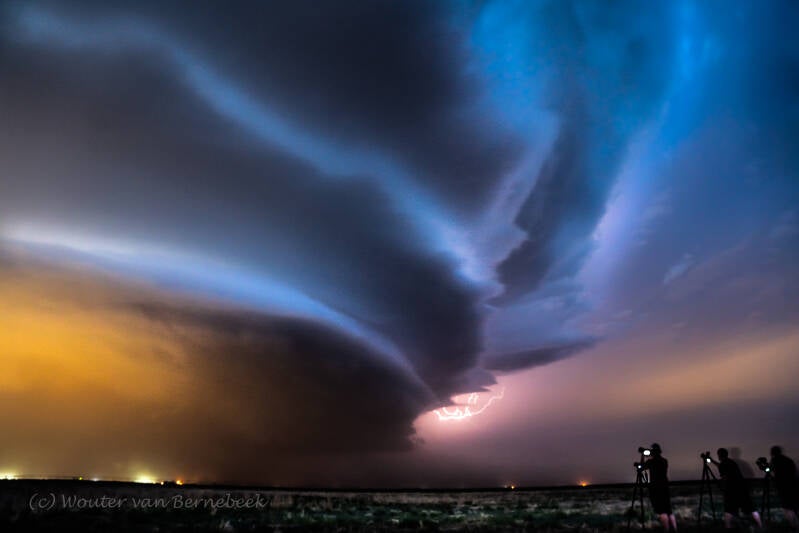 Supercell in Texas, 23 mei 2022