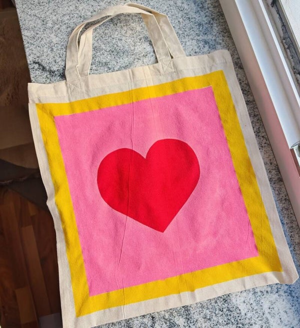 Tote Bag Cotton (Heartshape)