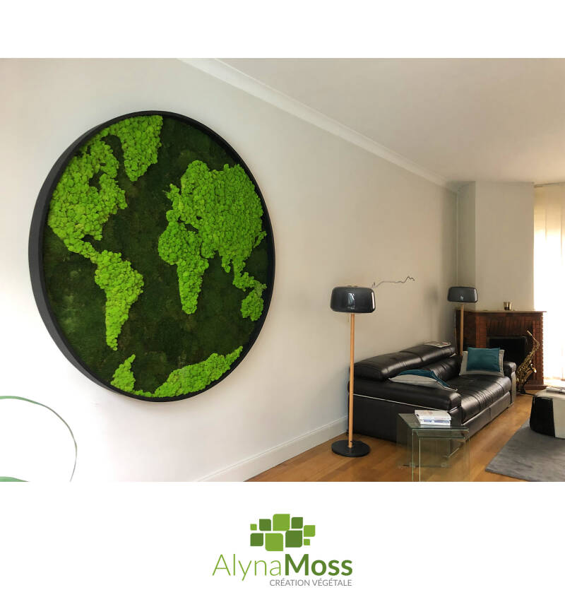 mappemonde végétale 180 cm