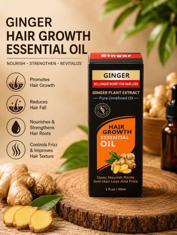 ginger hair growth oil