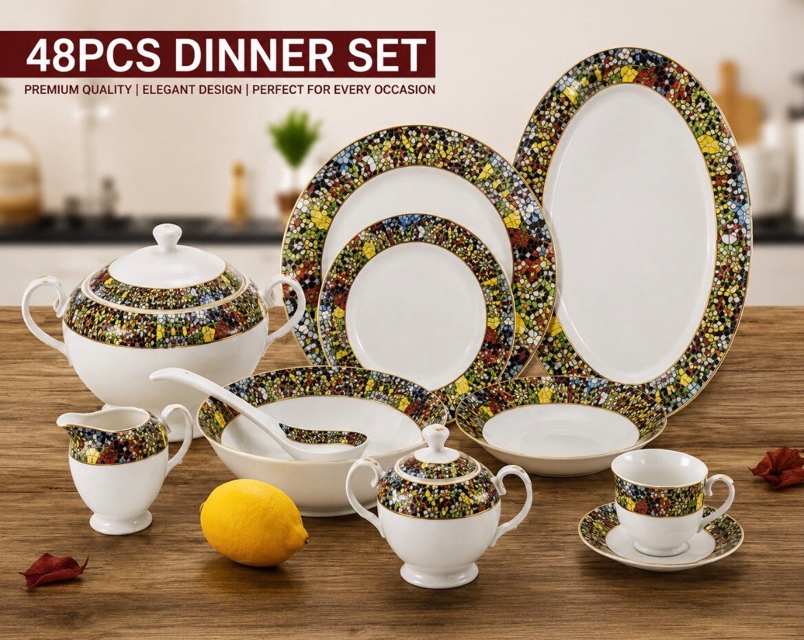 48 Pieces dinner set zuria  design