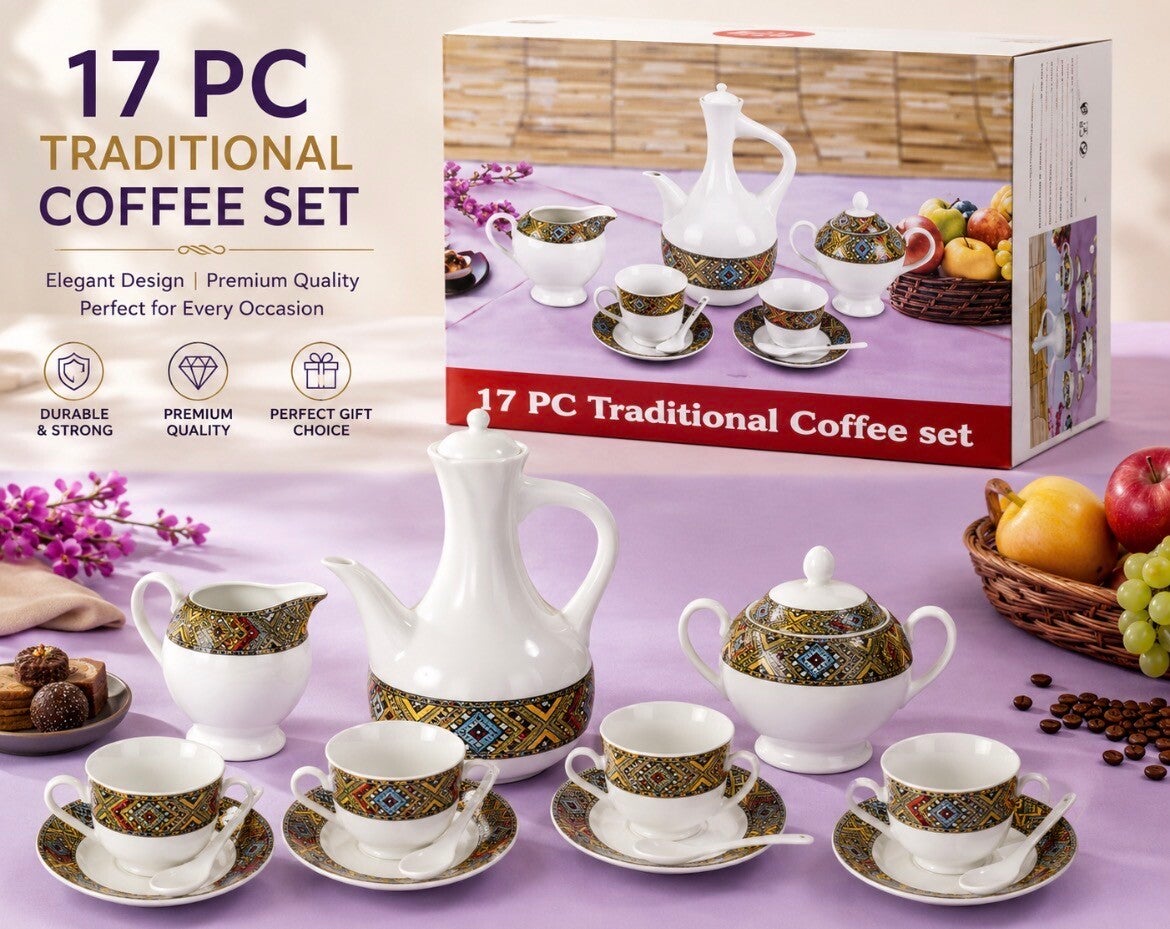 Traditional Coffee Set 17pieces.