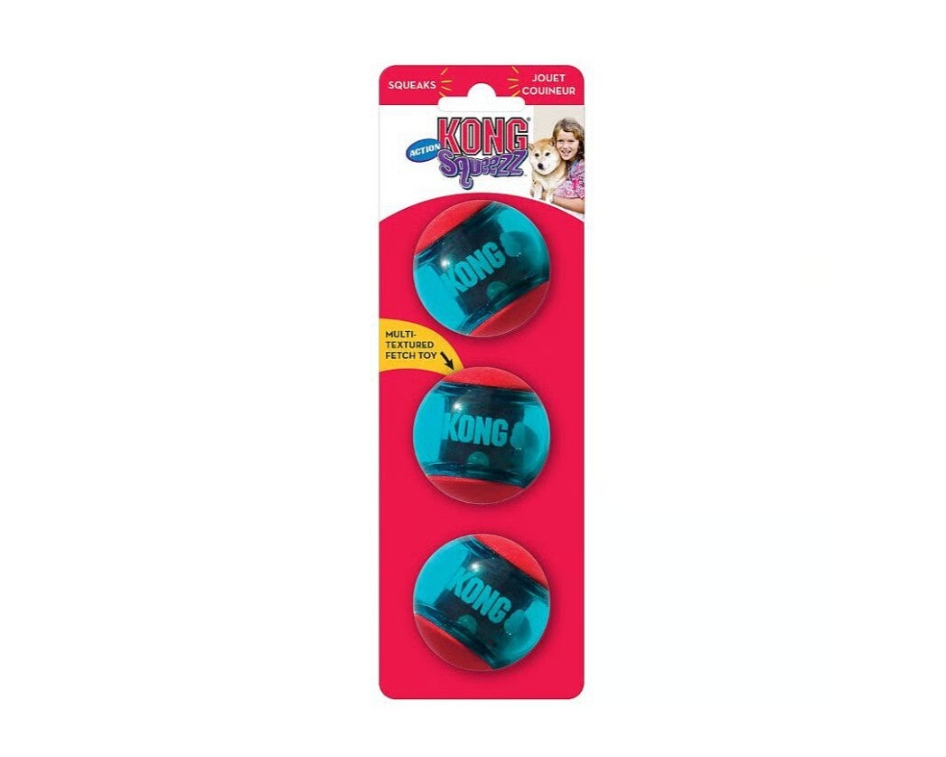 Kong Squeez Action Bal (3st)