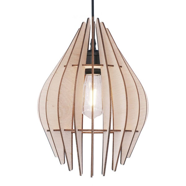 Fistic hanglamp – Vloeiend design in twee kleuren