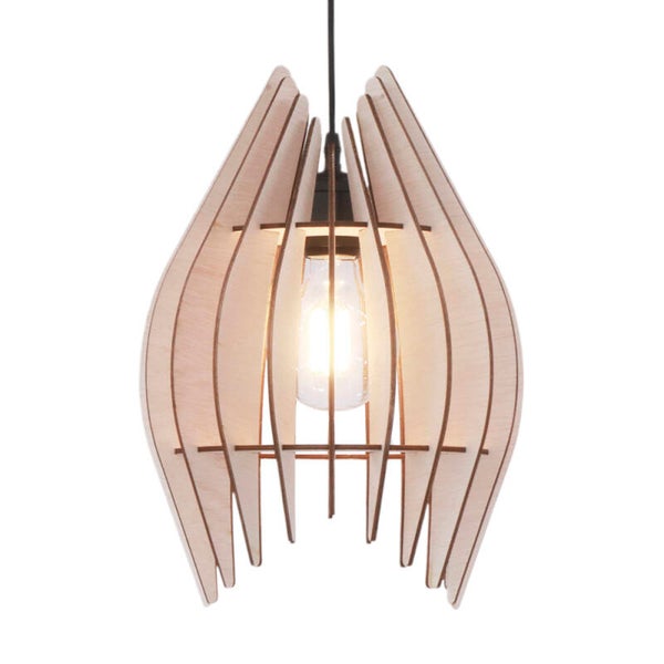Fistic hanglamp – Vloeiend design in twee kleuren