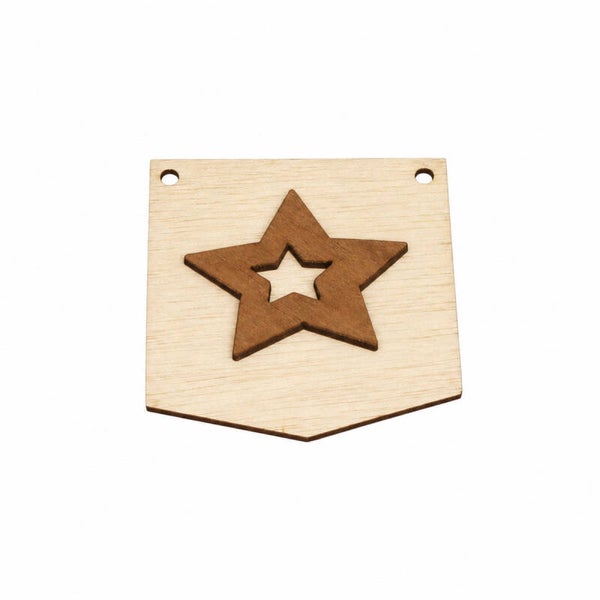 3D Houten Symbolen voor Slingers