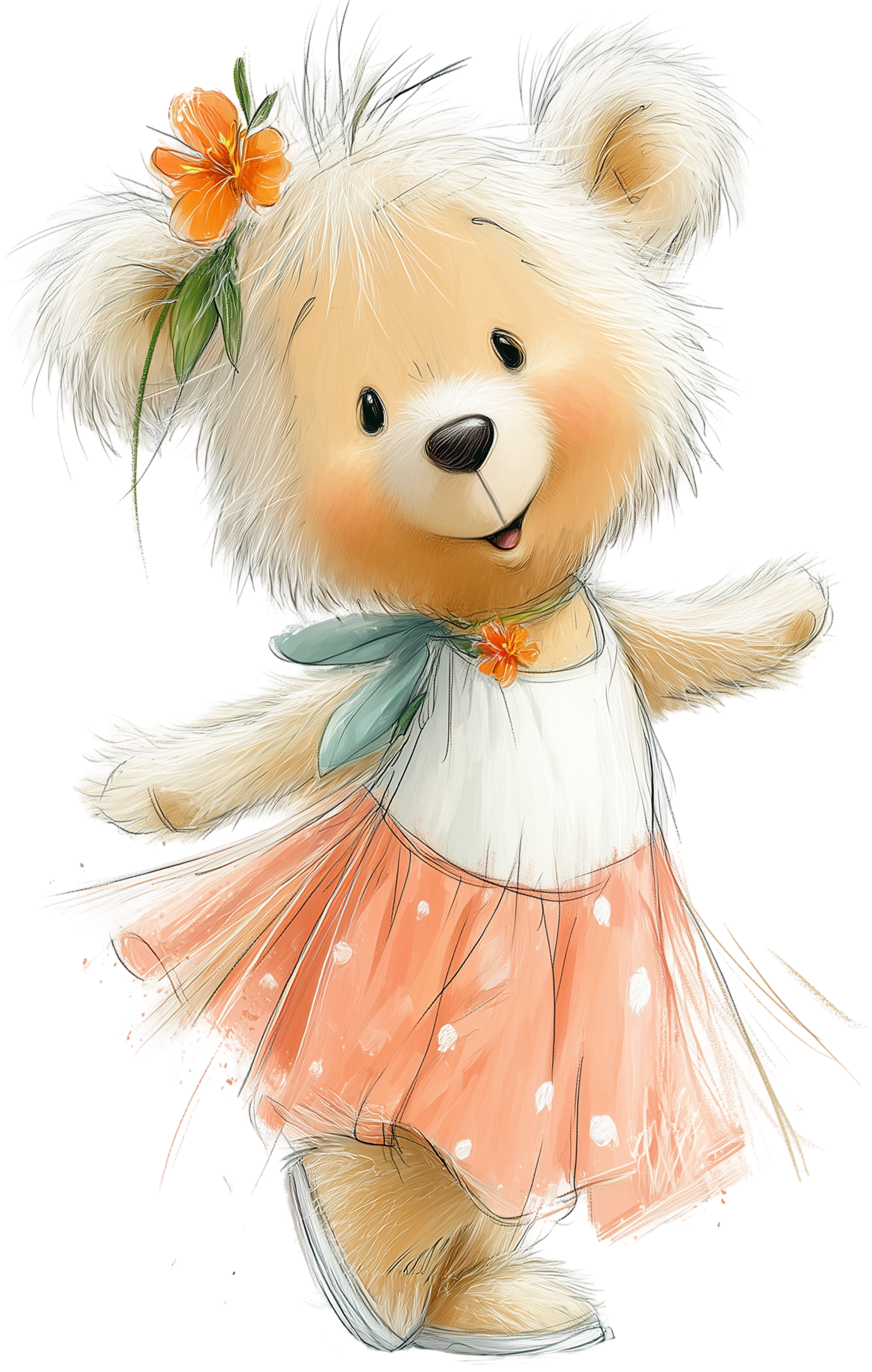 Bügelbild „Tanzbär“ – für kleine & große Tanzfans