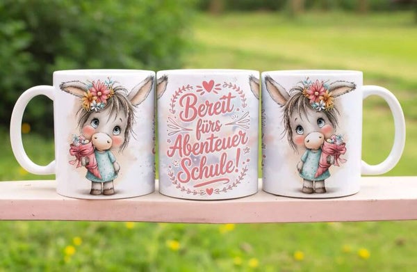 Tasse „Bereit fürs Abenteuer Schule“ 🎒
