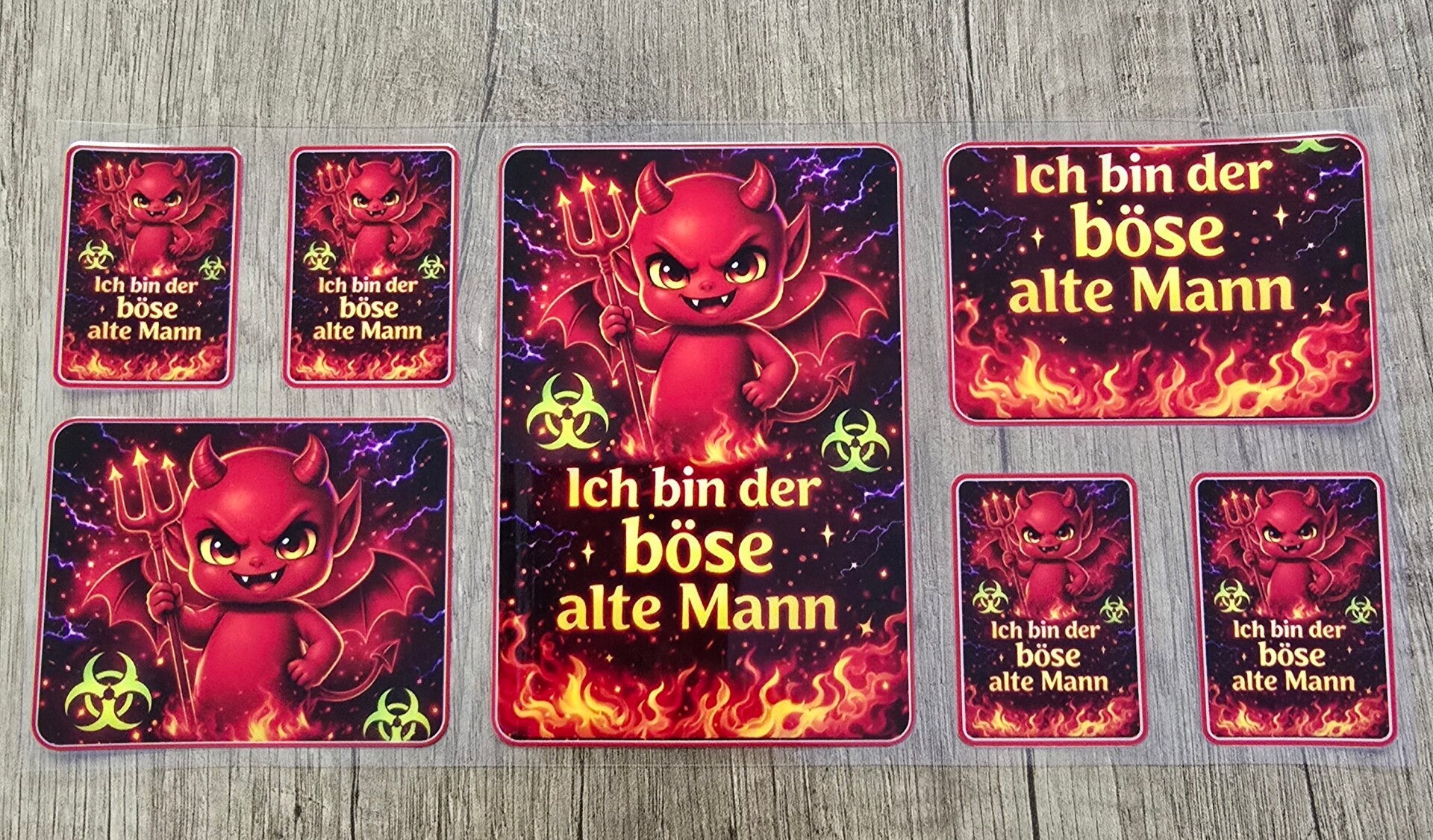 Böser alter Mann und seine Frau