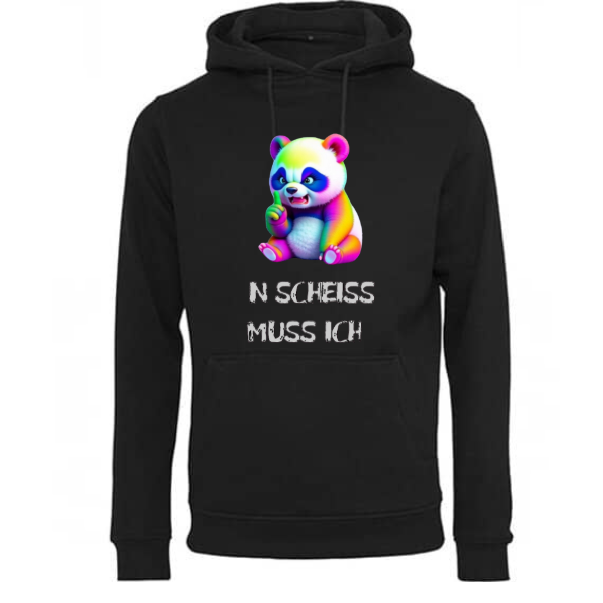 Hoodie „N Scheiss muss ich“