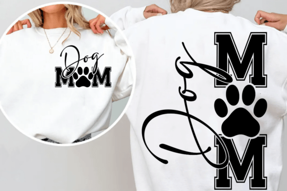 Hoodie „DOG MOM“ – mit Vorder- & Rückendruck