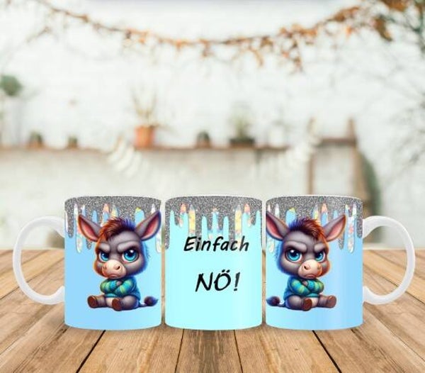 Tasse mit Esel-Motiv – für alle, die sich nicht verbiegen 🫏