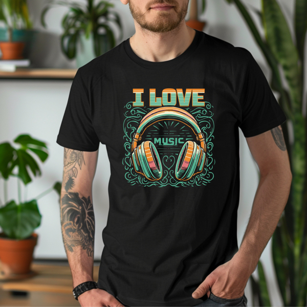 T-Shirt „I Love Musik“