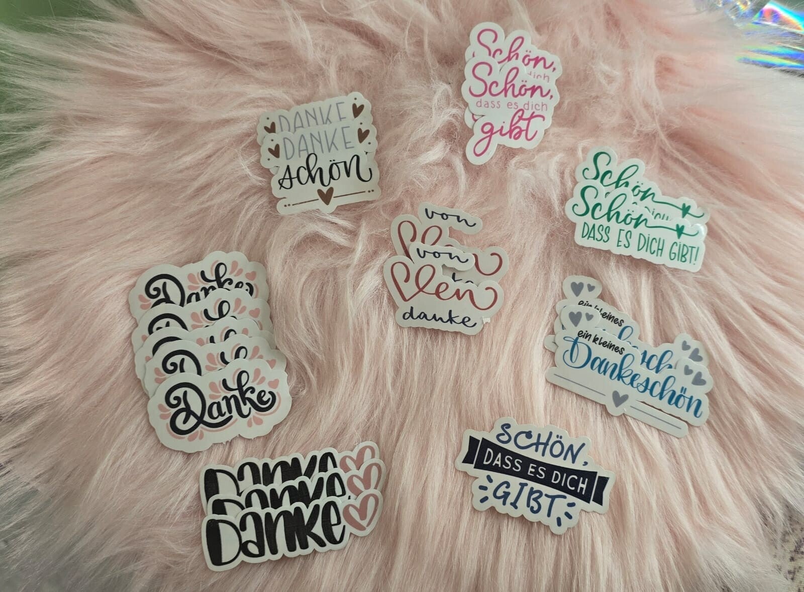 🌸 „Danke“-Sticker Set – 19x liebevoll Danke sagen 🌸