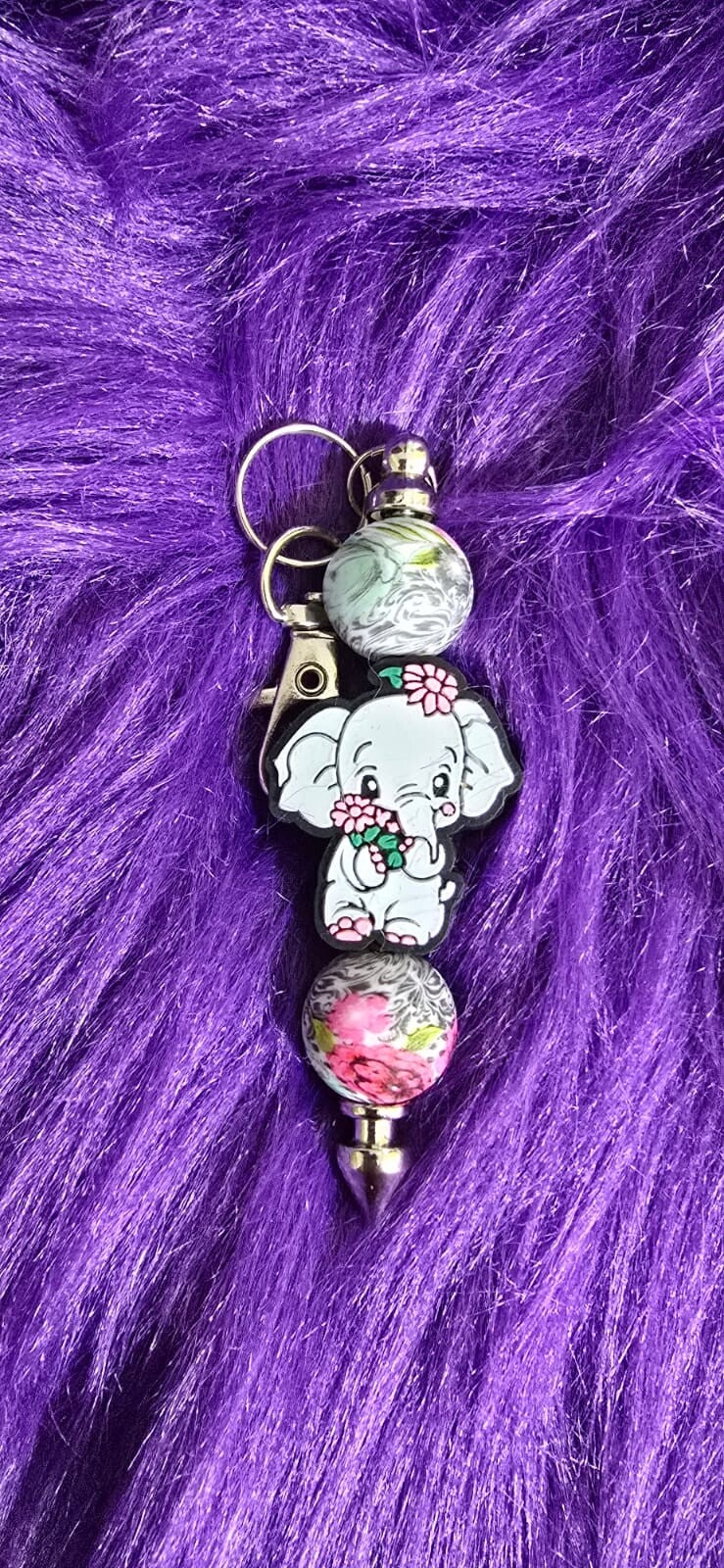 Schlüsselanhänger mit Elefantenfigur – klein, stark & süß