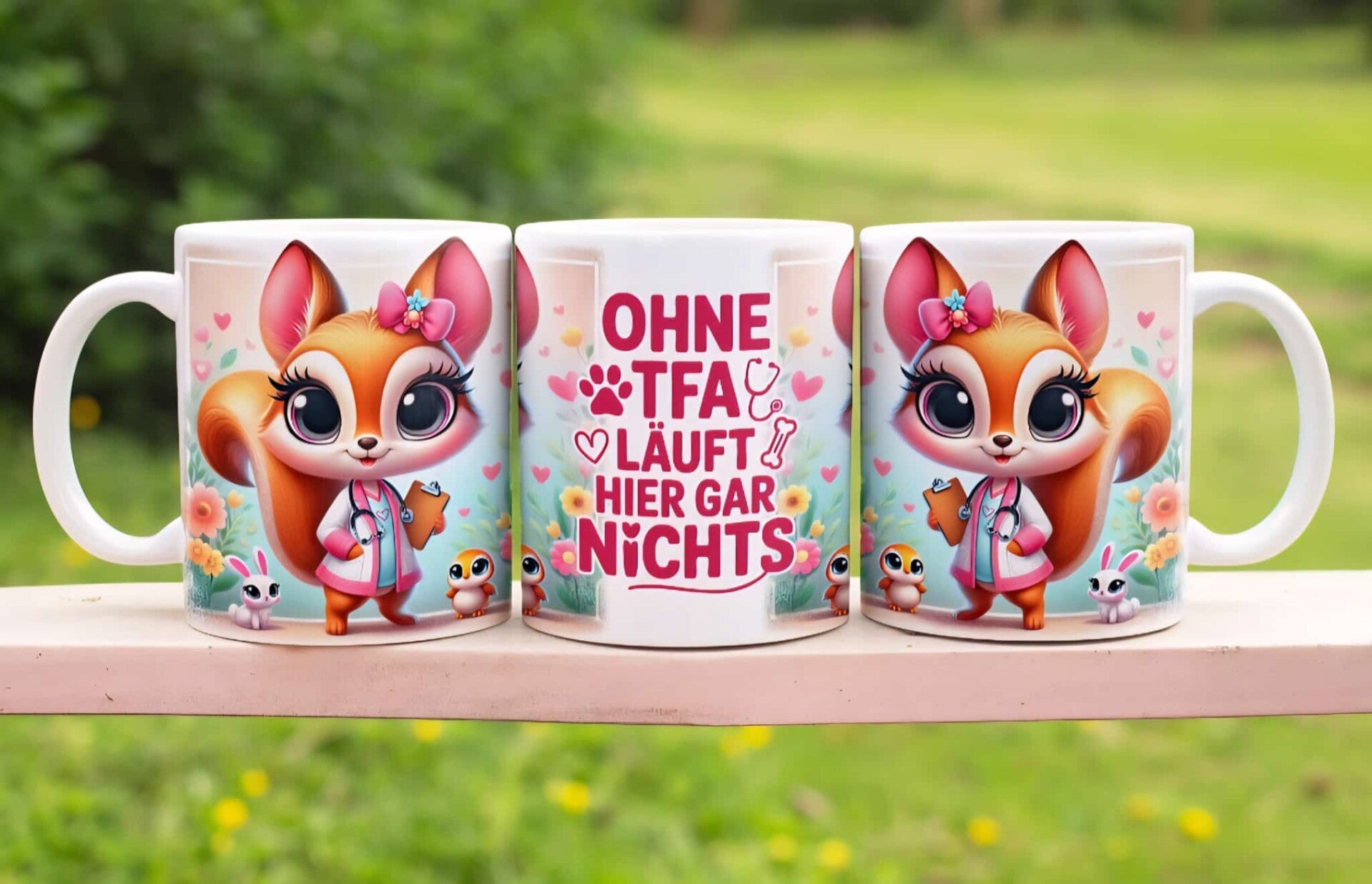 Tasse „Ohne TFA läuft hier gar nichts“ 🐾