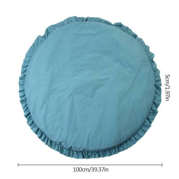 Groen, rond boxkleed, speelkleed voor ronde box of tipitent