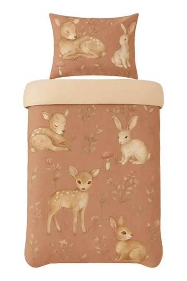 Roze hertjes Dekbedovertrek