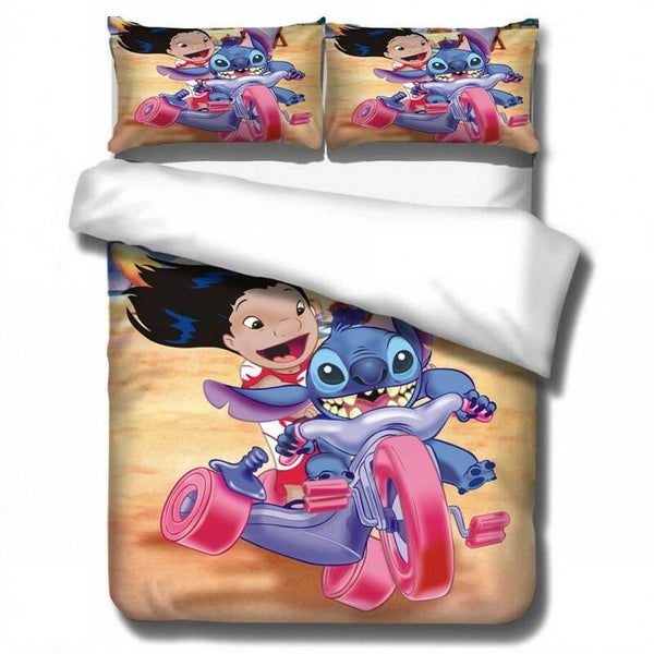 Lilio Stitch Trooster Cover Beddengoed Sets Met Kussenslopen