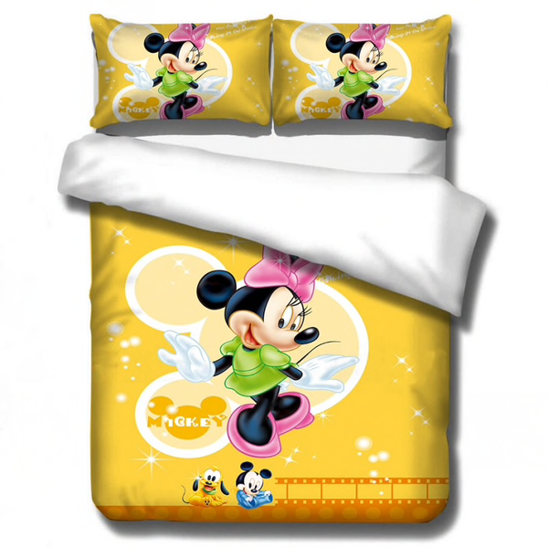Disney Mickey Minnie mouse Beddengoed Set Dekbedovertrek