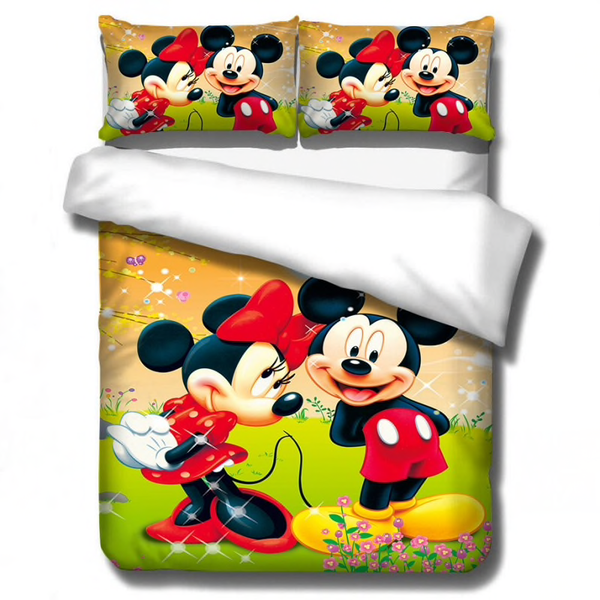 Disney Mickey Minnie mouse Beddengoed Set Dekbedovertrek