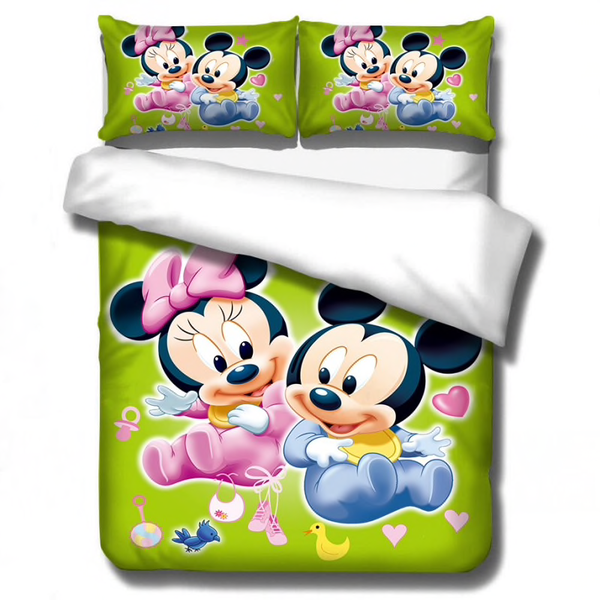 Disney Mickey Minnie mouse Beddengoed Set Dekbedovertrek