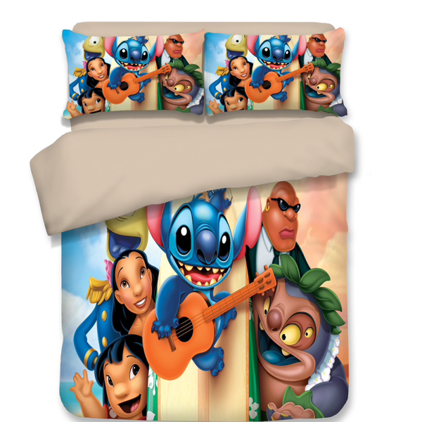 Lilio Stitch Trooster Cover Beddengoed Sets Met Kussenslopen