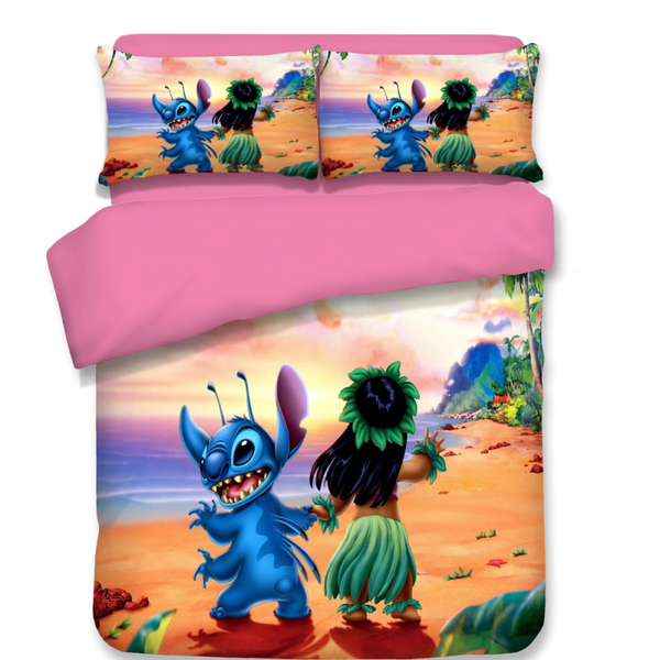 Lilio Stitch Trooster Cover Beddengoed Sets Met Kussenslopen