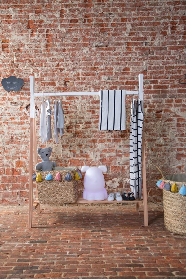 Babykamer kapstok, kledingrek hout
