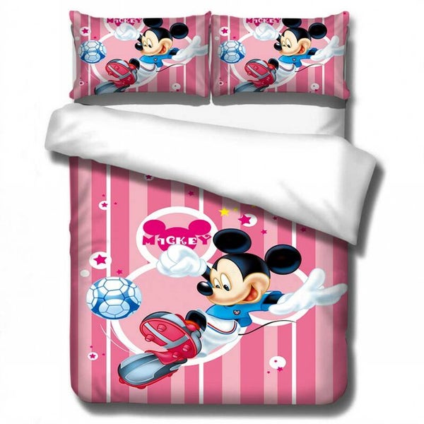 Disney Mickey Minnie mouse Beddengoed Set Dekbedovertrek