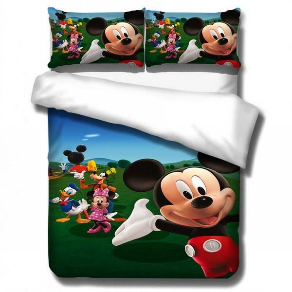 Disney Mickey Minnie mouse Beddengoed Set Dekbedovertrek