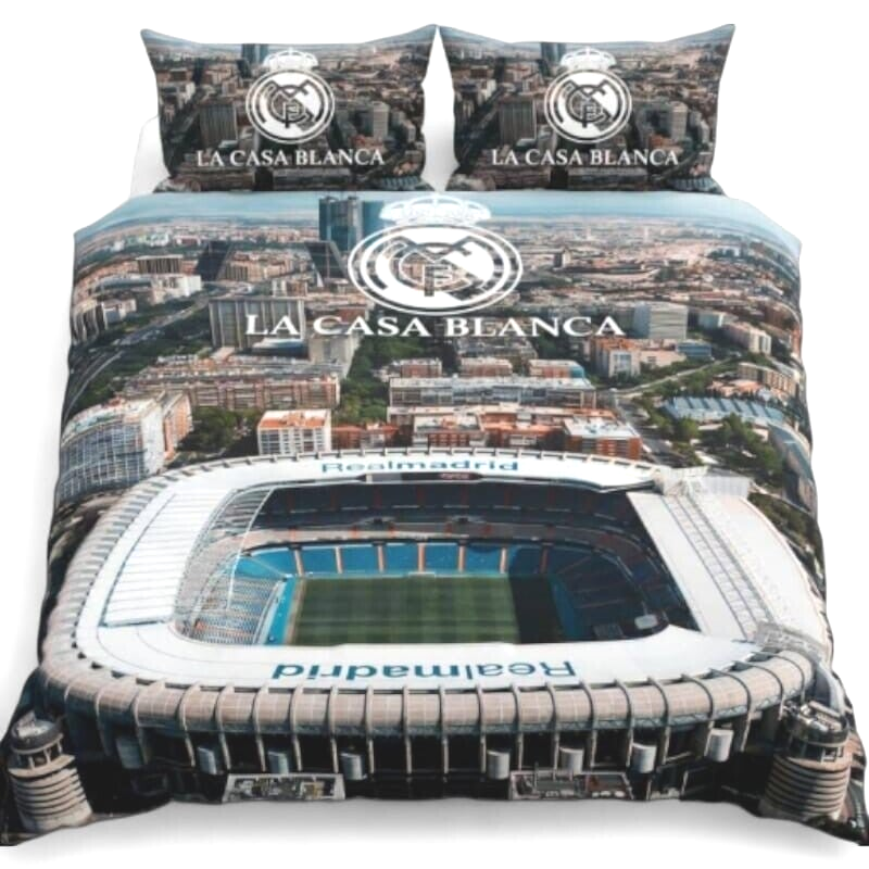 Real Madrid CF | Dekbedovertrek – Inclusief 1 of 2 Kussenslopen
