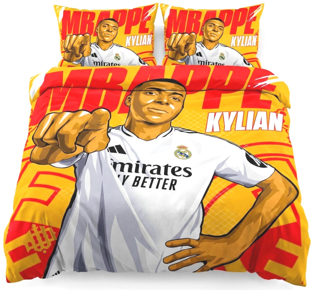 Kylian Mbappé | Voetbal Dekbedovertrek Inclusief Kussensloop