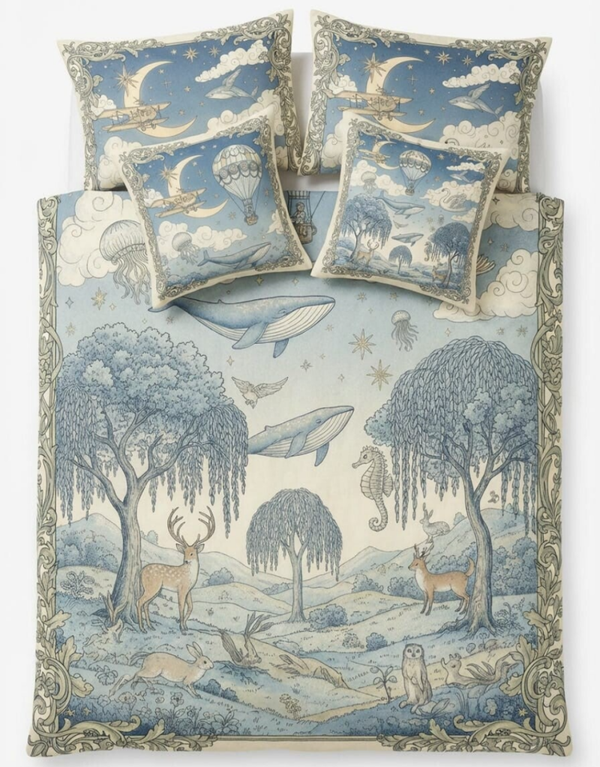 🌙The Odyssey Of Dreams™✨ Fantastisch Luxe Droomrijke Dekbedovertrek – Incl. Kussenslopen