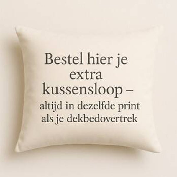 Extra bijpassende kussenhoes