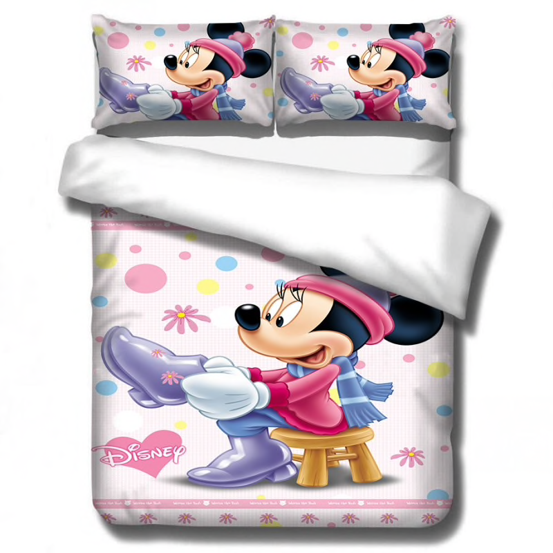 Disney Mickey Minnie mouse Beddengoed Set Dekbedovertrek