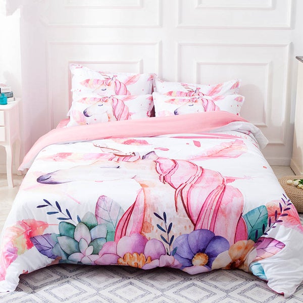 Prachtig dekbedovertrek eenhoorn