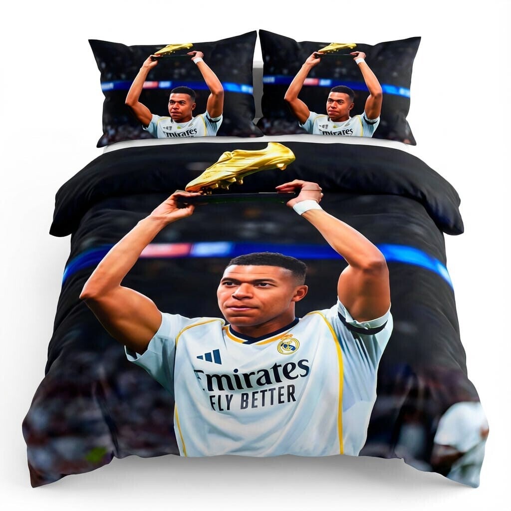 Kylian Mbappé | Voetbal Dekbedovertrek Inclusief Kussensloop