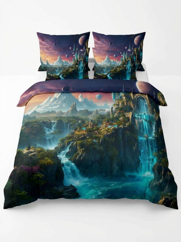 🌙 Celestial Bloom™✨ Dekbedovertrek – Incl. Kussenslopen