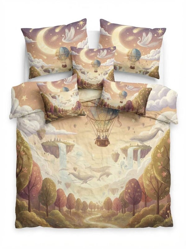 🌙The Odyssey Of Dreams™✨ Fantastisch Luxe Droomrijke Dekbedovertrek – Incl. Kussenslopen