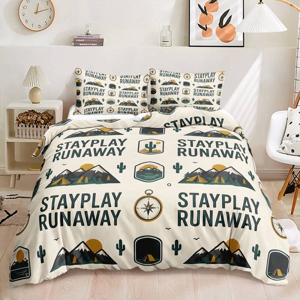 StayPlay RunAway®️ Dekbedovertrek – Avontuur Collectie