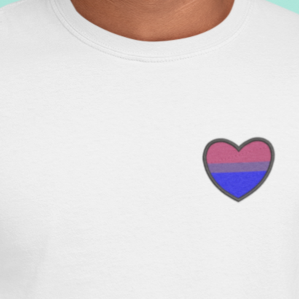 LGBTQ Heart Embroidery t-shirt