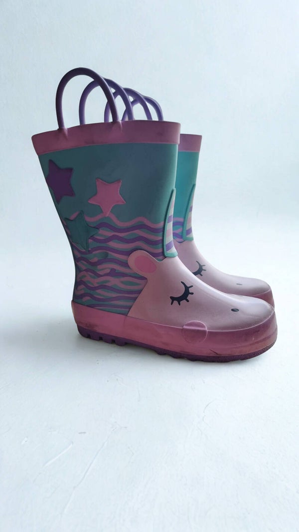 Unicorn wellies - size 9