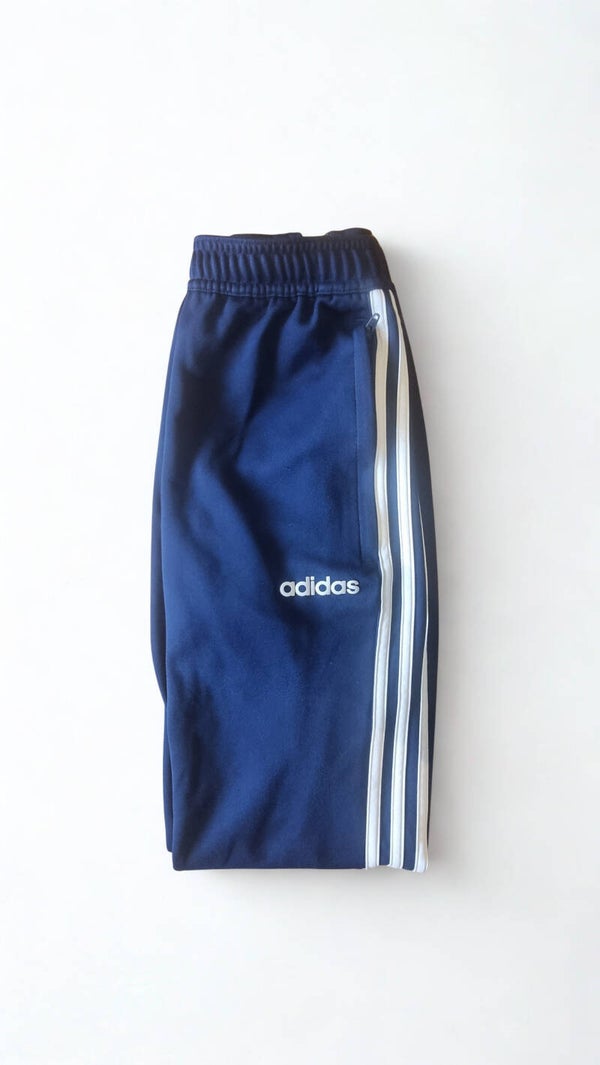 Navy Adidas tracksuit pants -  Youth X-Small