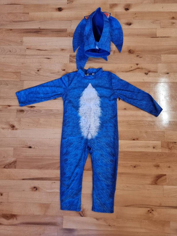 Sonic Costume with mask - age 4-6