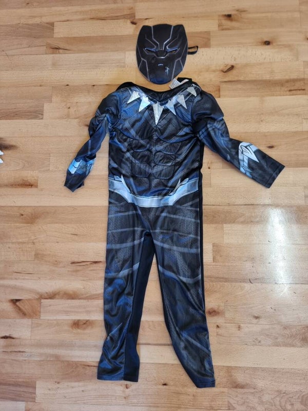 Black Panther costume with mask - age 7-8